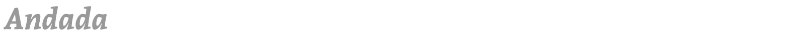 Andada font preview